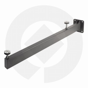 Wspornik podtynkowy pojedynczy daszka szklanego L1000 RAL 7016 AISI 304 